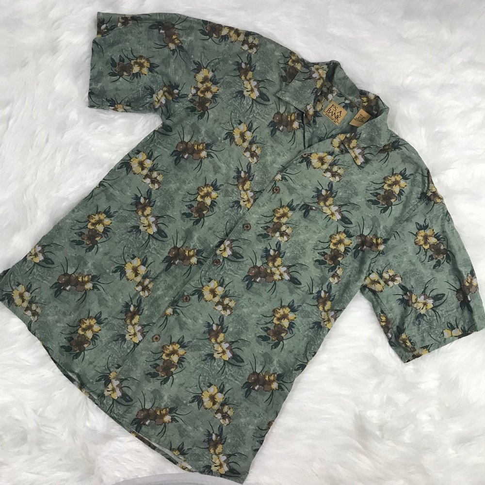Jos. A. Bank mens size Medium Silk Hawaiian shirt